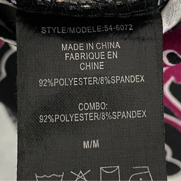 Majora V Neck Top with Cap Sleeves Purple Paisley Sz Medium - Picture 6 of 9